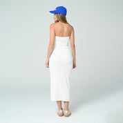 VESTIDO AJUSTADO LARGO STRAPLESS NELLI