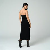 VESTIDO AJUSTADO LARGO STRAPLESS RITAO