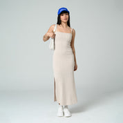 VESTIDO MIDI AJUSTADO TIRAS HASHI