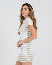 VESTIDO AJUSTADO CORTO MANGA CORTA EUPHY