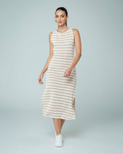 VESTIDO MIDI SEMI AJUSTADO MANGA SISA SO