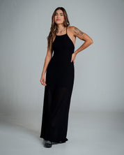 VESTIDO AJUSTADO LARGO TIRAS WILO