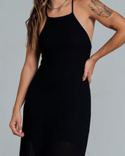 VESTIDO AJUSTADO LARGO TIRAS WILO