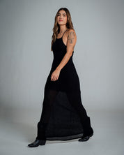 VESTIDO AJUSTADO LARGO TIRAS WILO