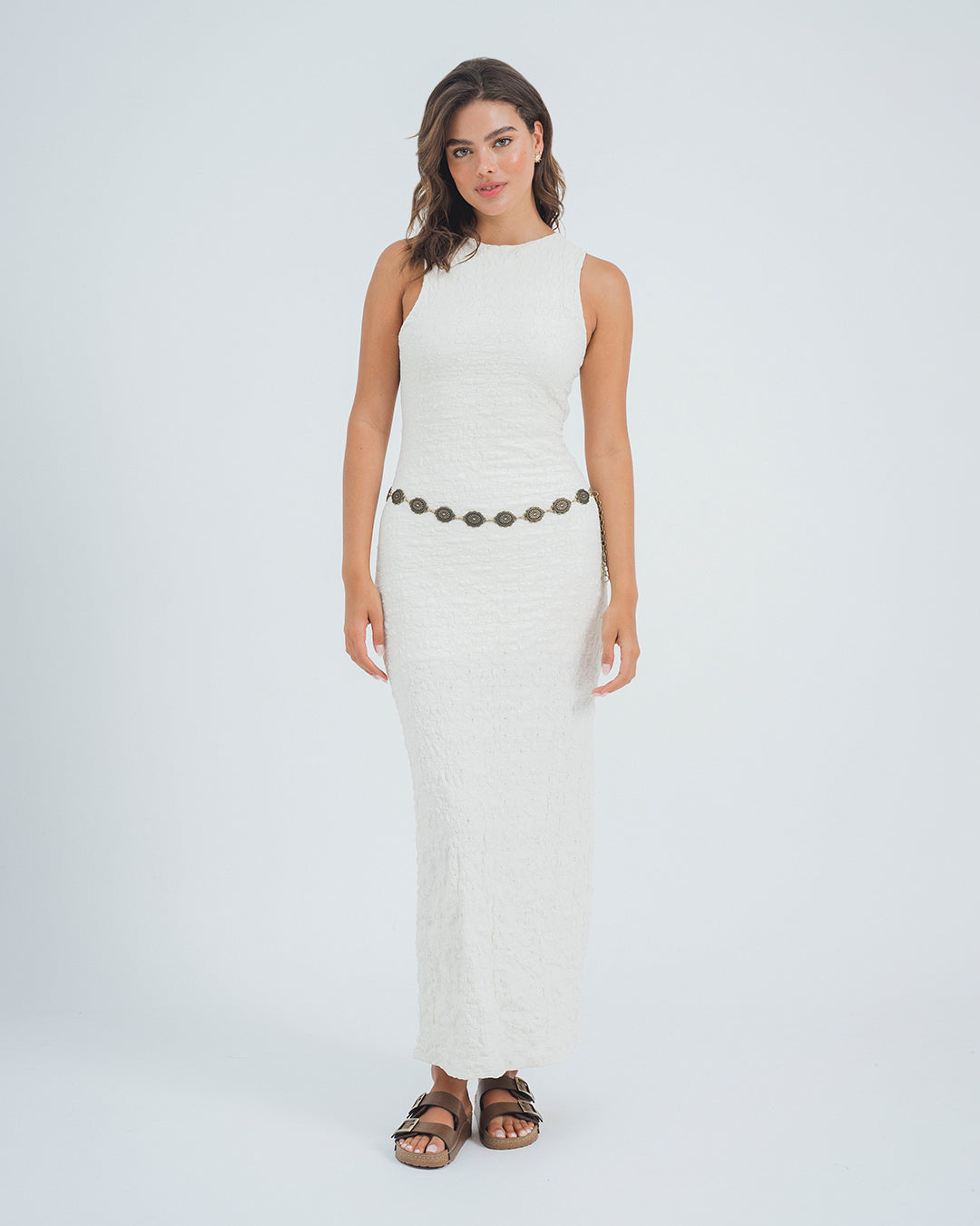 VESTIDO AJUSTADO LARGO MANGA SISA GIALO