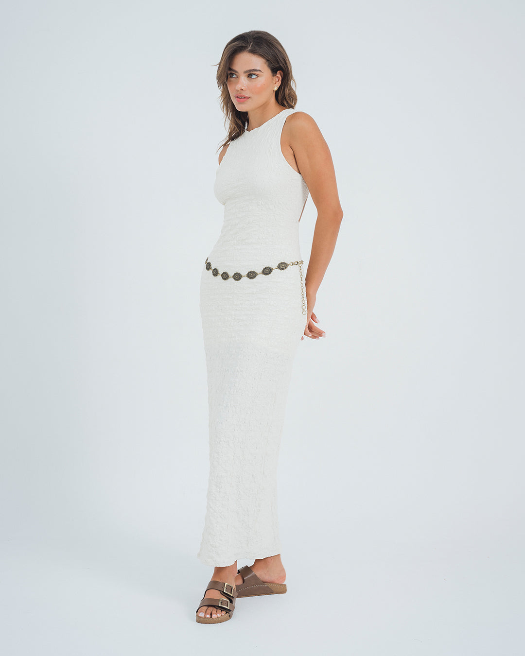 VESTIDO AJUSTADO LARGO MANGA SISA GIALO