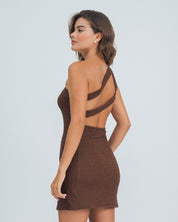VESTIDO AJUSTADO CORTO SHOULDERLESS CORT