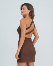 VESTIDO AJUSTADO CORTO SHOULDERLESS CORT