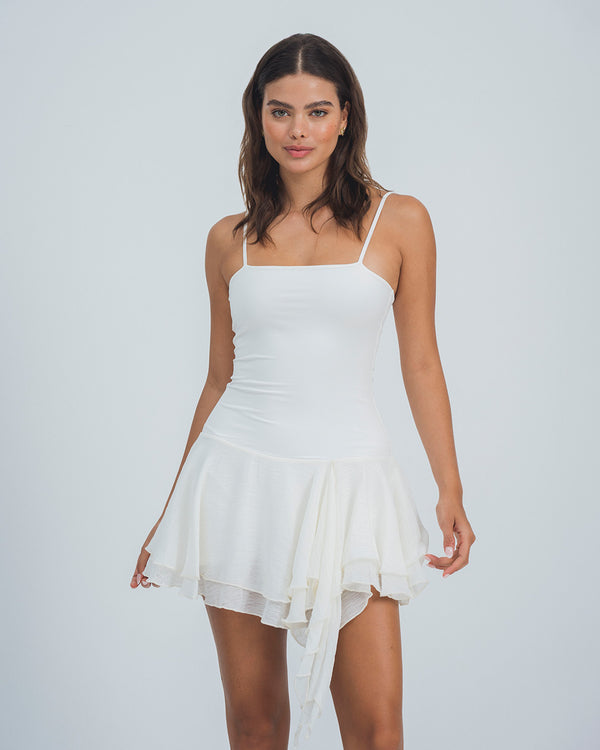 VESTIDO AJUSTADO CORTO TIRAS VORAR