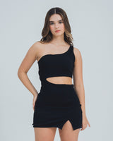 VESTIDO AJUSTADO CORTO MANGA SISA PLURAL