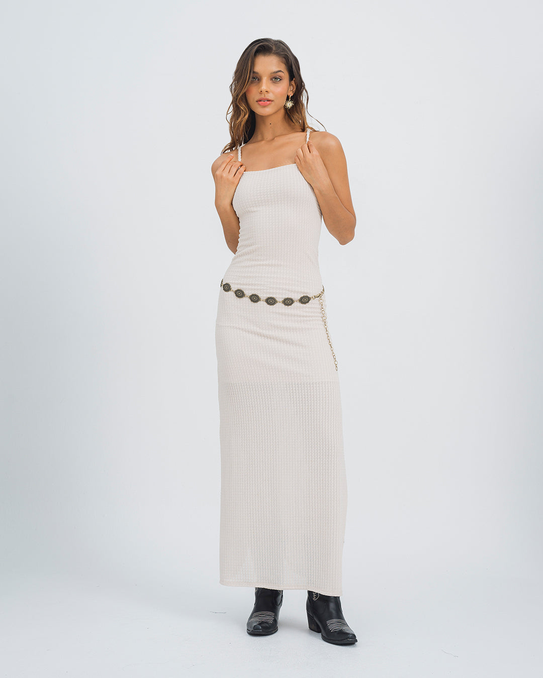 VESTIDO LARGO TIRAS SYKIES