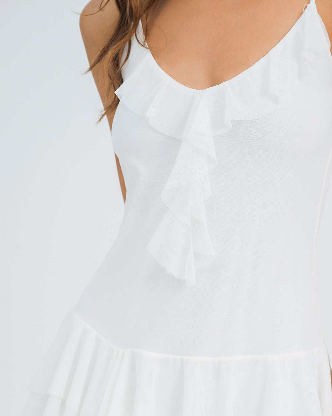 VESTIDO CORTO  SEMI AJUSTADO TIRAS VENTI