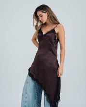 VESTIDO AMPLIO CORTO TIRAS OCRE