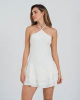 VESTIDO CORTO CUELLO HALTER VALU