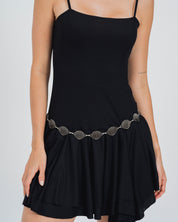 VESTIDO CORTO TIRAS RUSIAN
