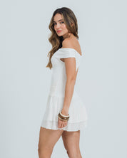 VESTIDO AJUSTADO CORTO OFF SHOULDER IVHY