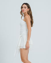 VESTIDO CORTO STRAPLESS IREA