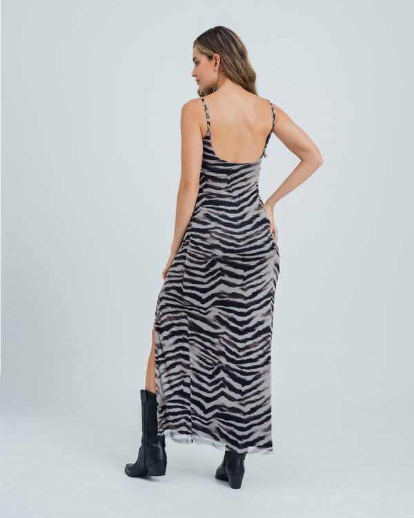 VESTIDO LARGO TIRAS CEBRI