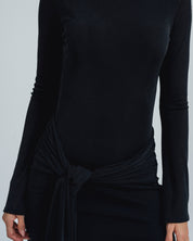 VESTIDO AJUSTADO CORTO MANGA LARGA PIA