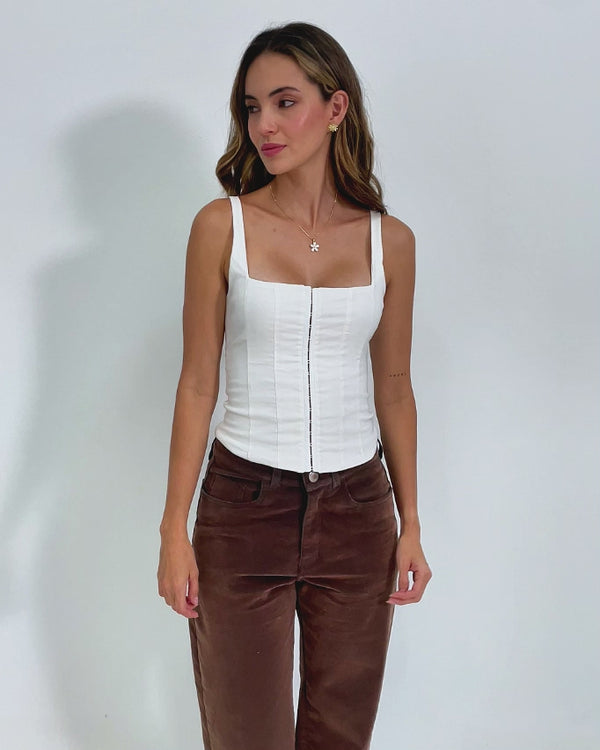 BLUSA AJUSTADA TIRAS ONA